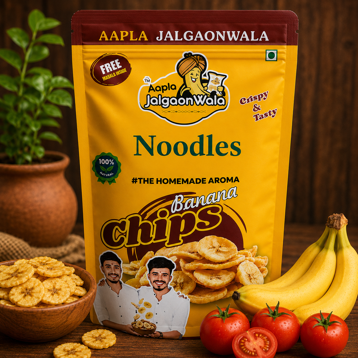Noodles Flavour Banana Chips | Aapla Jalgaonwala