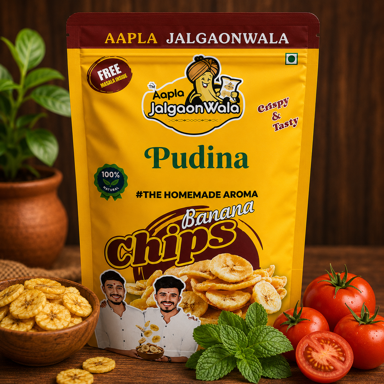 Pudina Flavour Banana Chips | Aapla Jalgaonwala
